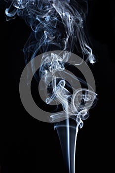 Transparented white cloud of smoke