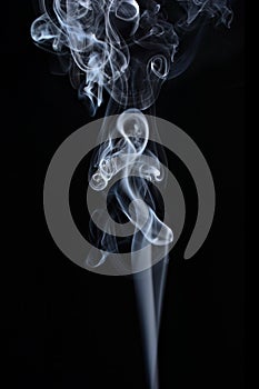 Transparented white cloud of smoke