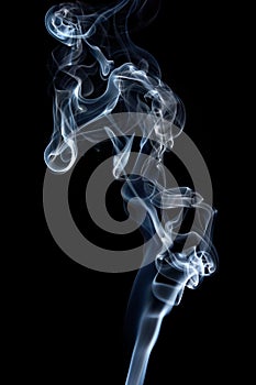 Transparented white cloud of smoke