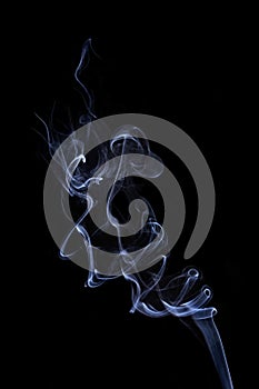 Transparented white cloud of smoke