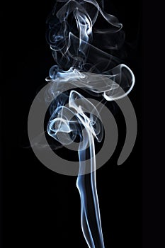 Transparented white cloud of smoke