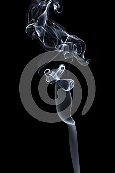 Transparented white cloud of smoke