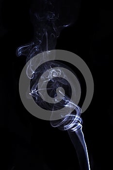 Transparented white cloud of smoke