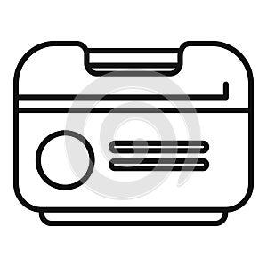 Transplant box icon outline vector. Medica organ