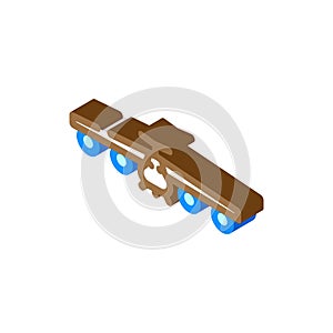 transport airplane aircraft isometric icon vector illustration