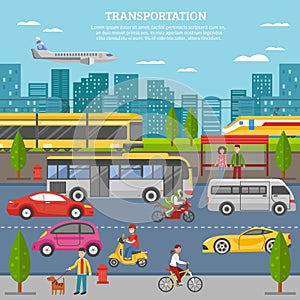 Transport In City Poster