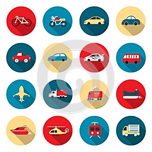 Transport color Icons