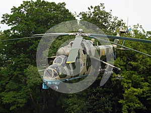 Transport-combat helicopter Mi24-B