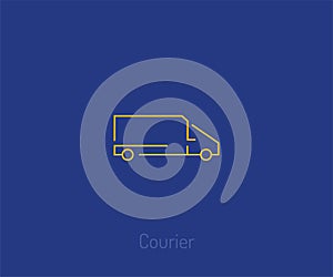 Transport courier Vector Line Icons. Premium quality graphic design. Editable Stroke