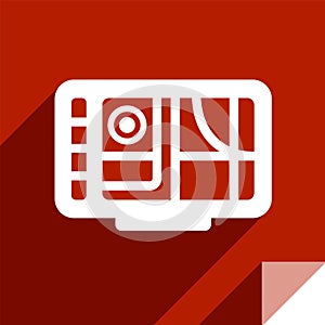 Transport flat sticker