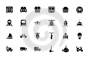 Transport Hand Drawn Doodle Icons 1