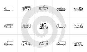 Transport hand drawn outline doodle icon.