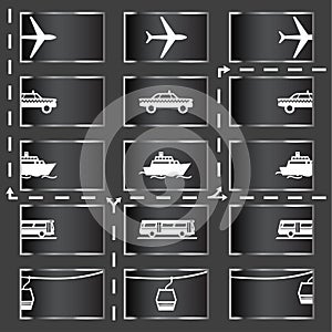 Transport icons