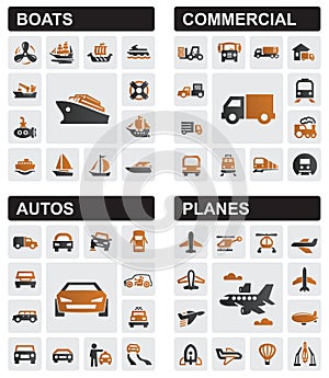 Transport icons