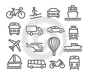 Transport icons