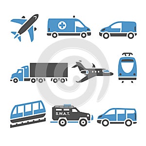 Transport Icons - A set of seventh