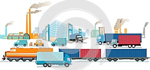 Transport industry, factories and freight, transportation