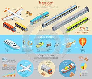 Transport Infographic. Transportation. Vector