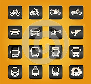 Transport mode icons