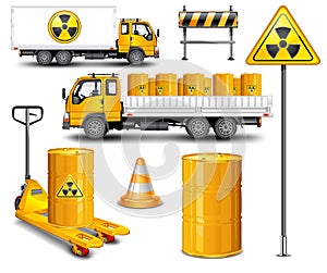 Transport with radioactive waste