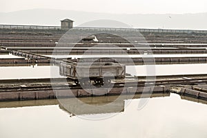 The transport trolley in Secovlje Saltpans Natural Park