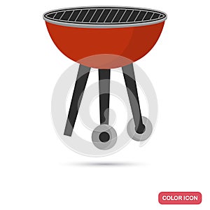 Transportable grill color icon for web and mobile design