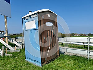 Transportable modern designed portable public street toilet photo