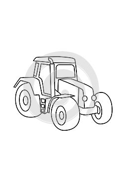 Transportaion black and white lineart drawing illustration