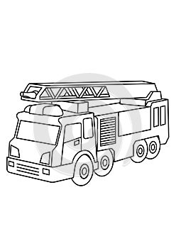 Transportaion black and white lineart drawing illustration