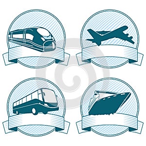 Transportation Banner Icons