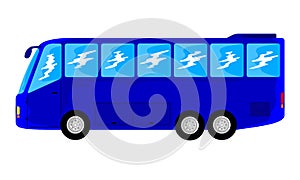Transportation big blue bus