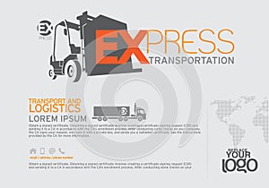 Transportation Brochure and leaflet design template.