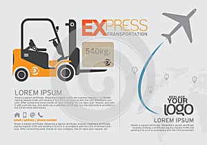 Transportation Brochure and leaflet design template.