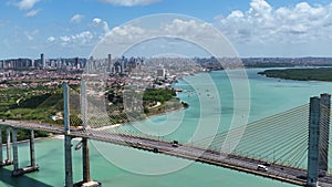 Transportation cable bridge at Natal Rio Grande do Norte Brazil.