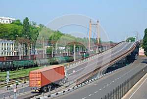 Transportation of cargoes by rail and lorry