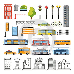 Transportation and City Traffic Infographics