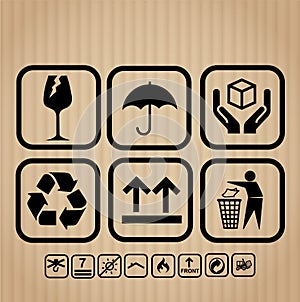 Transportation, delivery icon set vector