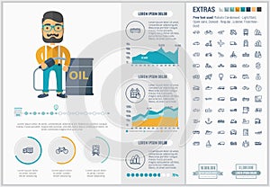 Transportation flat design Infographic Template