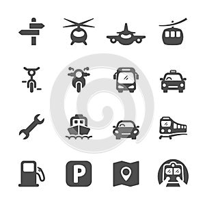 Transportation icon set 2, vector eps 10