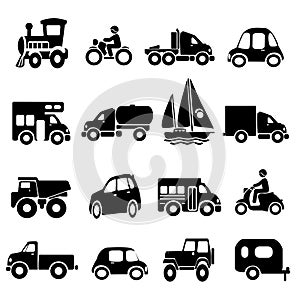 Transportation Icon Set