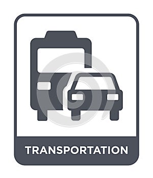 transportation icon in trendy design style. transportation icon isolated on white background. transportation vector icon simple