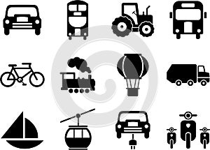 Transportation icons