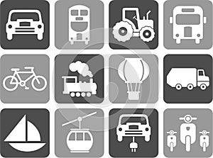 Transportation icons