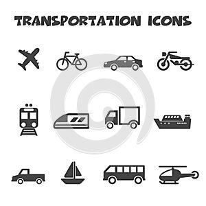 Transportation icons