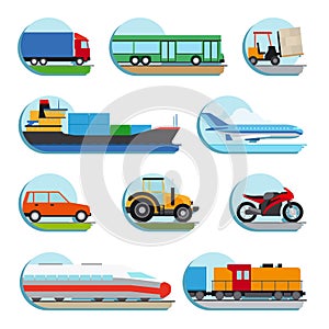 Transportation icons