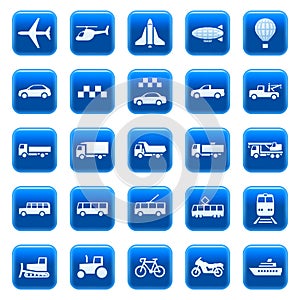 Transportation icons / buttons