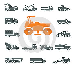 Transportation icons. Vector format