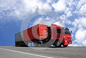 Transportation,import-export and container truck , shipping business industry