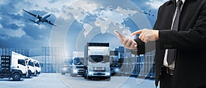 Transportation, import-export and logistics concept,