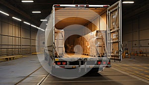 Transportation industry Warehouse freight transportation, cargo container shipping mode of transport delivering
